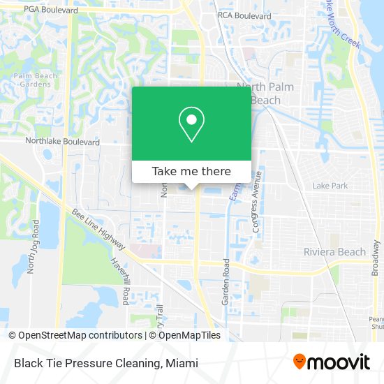 Mapa de Black Tie Pressure Cleaning