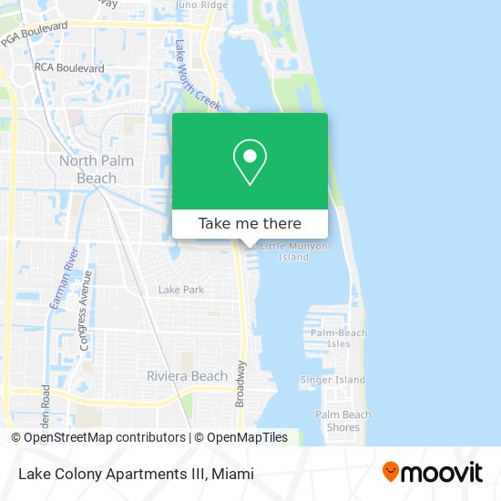 Lake Colony Apartments III map