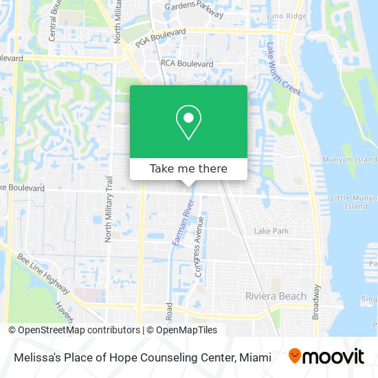 Melissa's Place of Hope Counseling Center map