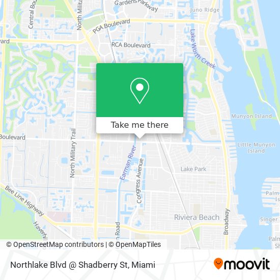 Mapa de Northlake Blvd @ Shadberry St