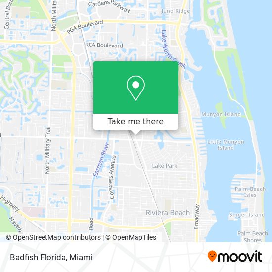 Mapa de Badfish Florida