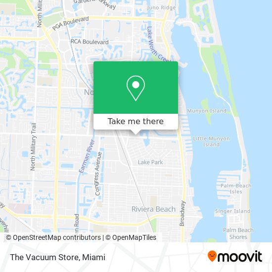 The Vacuum Store map