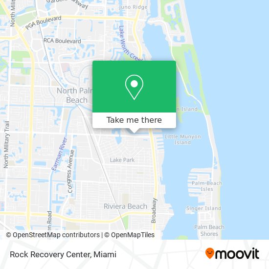 Rock Recovery Center map