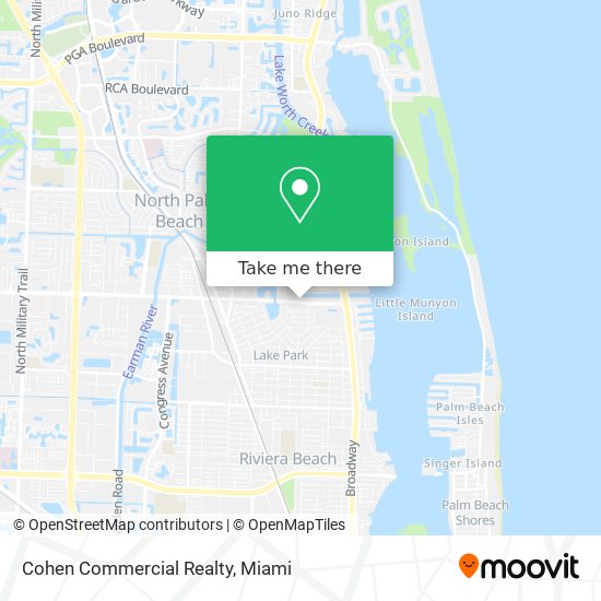 Cohen Commercial Realty map