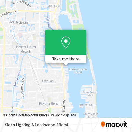 Sloan Lighting & Landscape map