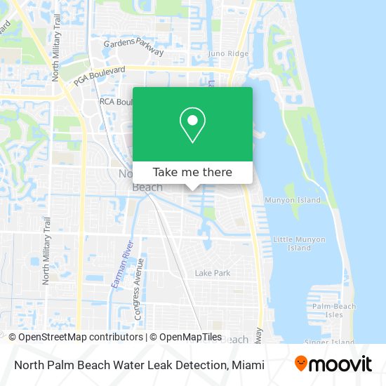 North Palm Beach Water Leak Detection map