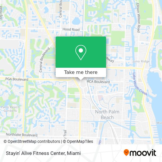 Mapa de Stayin' Alive Fitness Center