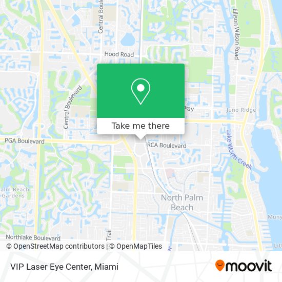 VIP Laser Eye Center map