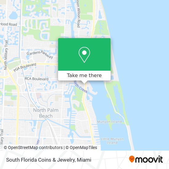 Mapa de South Florida Coins & Jewelry