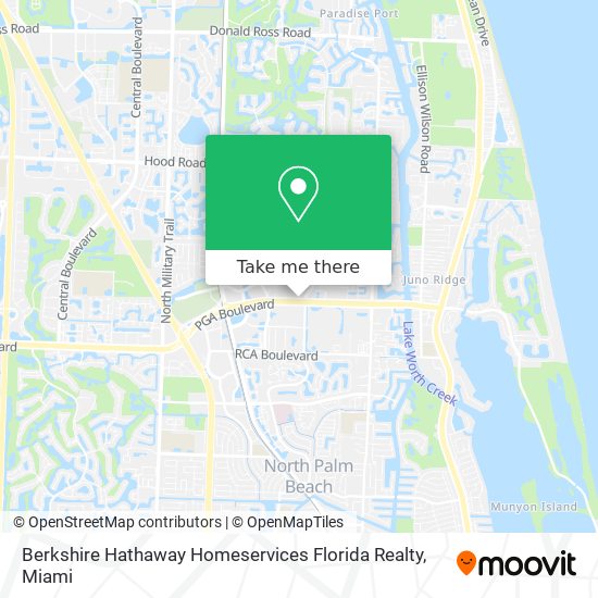 Mapa de Berkshire Hathaway Homeservices Florida Realty