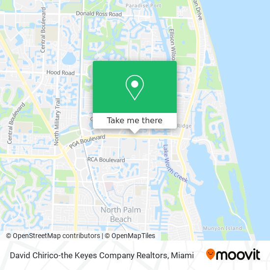 David Chirico-the Keyes Company Realtors map