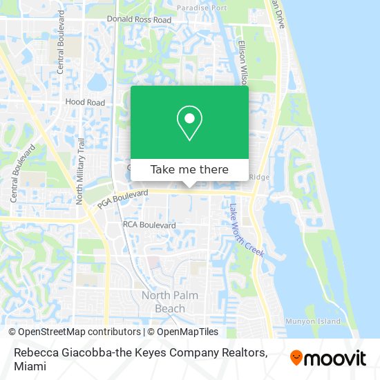 Mapa de Rebecca Giacobba-the Keyes Company Realtors