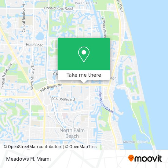 Meadows Fl map