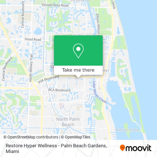 Restore Hyper Wellness - Palm Beach Gardens map