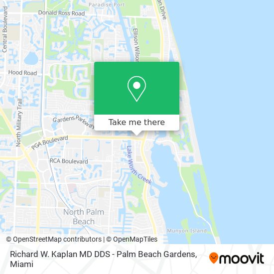 Mapa de Richard W. Kaplan MD DDS - Palm Beach Gardens