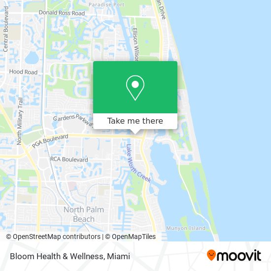 Bloom Health & Wellness map