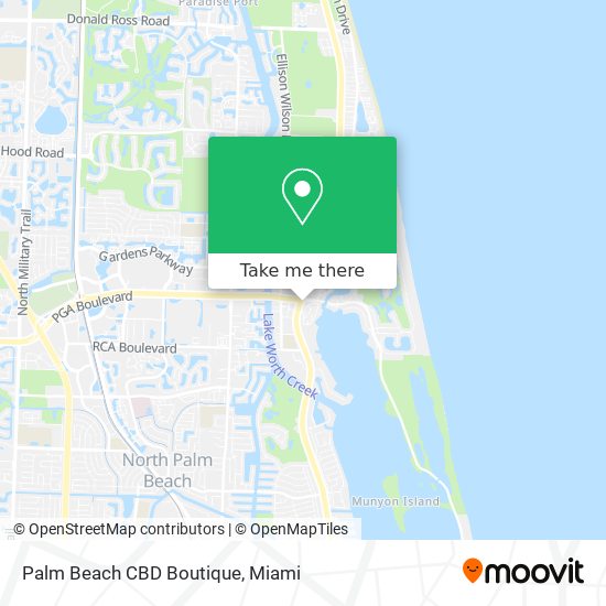 Palm Beach CBD Boutique map