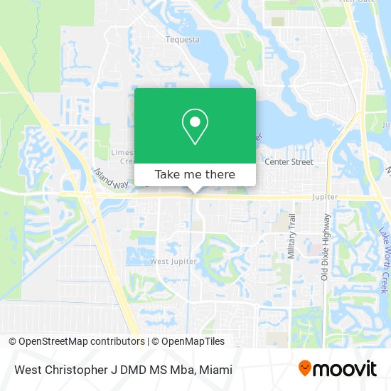 West Christopher J DMD MS Mba map