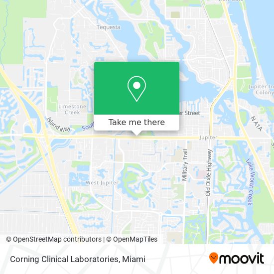 Mapa de Corning Clinical Laboratories