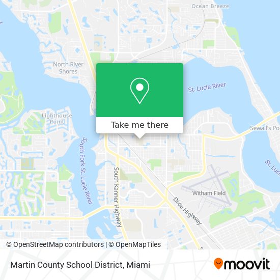 Martin County School District map