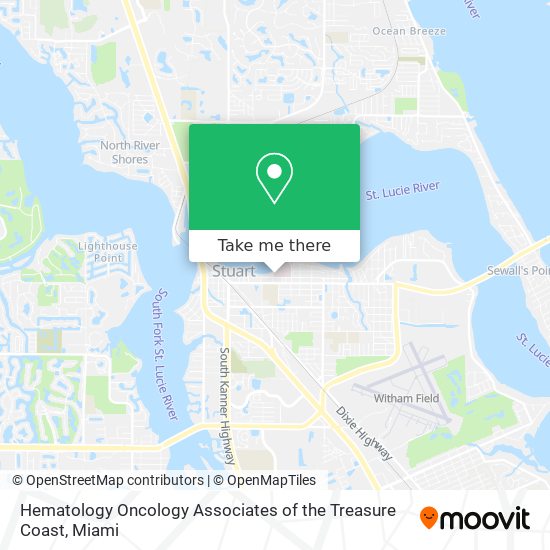 Mapa de Hematology Oncology Associates of the Treasure Coast