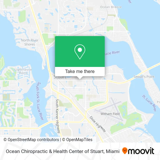 Ocean Chiropractic & Health Center of Stuart map