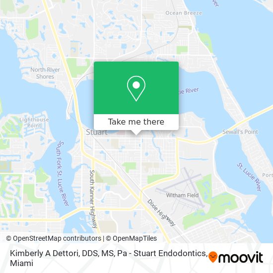 Kimberly A Dettori, DDS, MS, Pa - Stuart Endodontics map