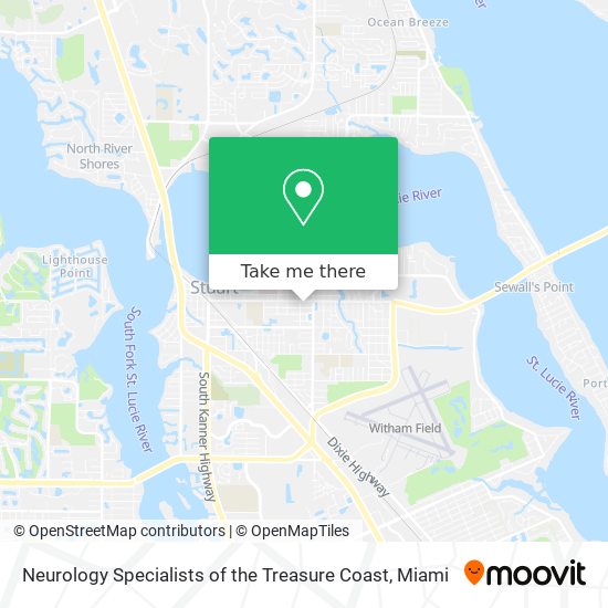 Neurology Specialists of the Treasure Coast map