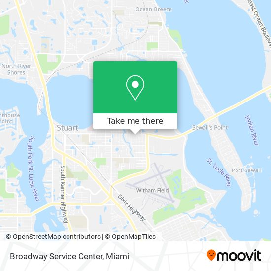 Broadway Service Center map