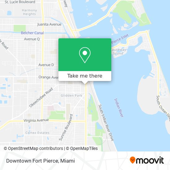 Mapa de Downtown Fort Pierce