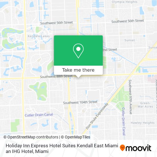Mapa de Holiday Inn Express Hotel Suites Kendall East Miami an IHG Hotel