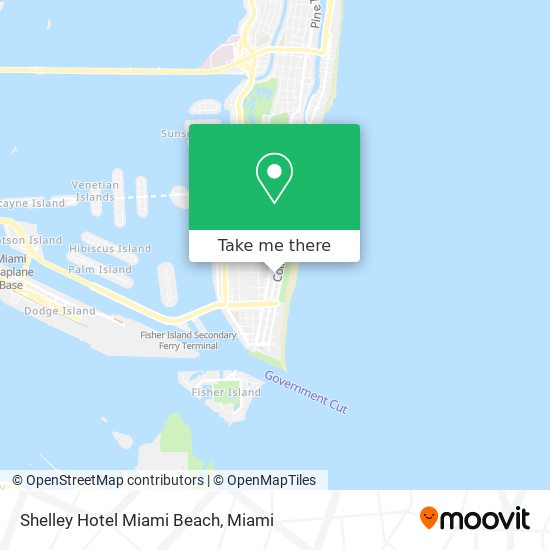 Shelley Hotel Miami Beach map
