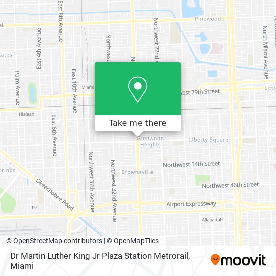 Dr Martin Luther King Jr Plaza Station Metrorail map