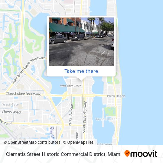 Clematis Street Historic Commercial District map