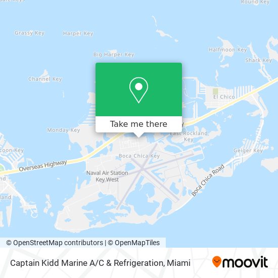 Captain Kidd Marine A / C & Refrigeration map