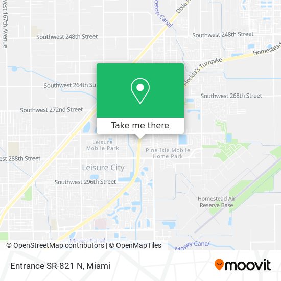Mapa de Entrance SR-821 N