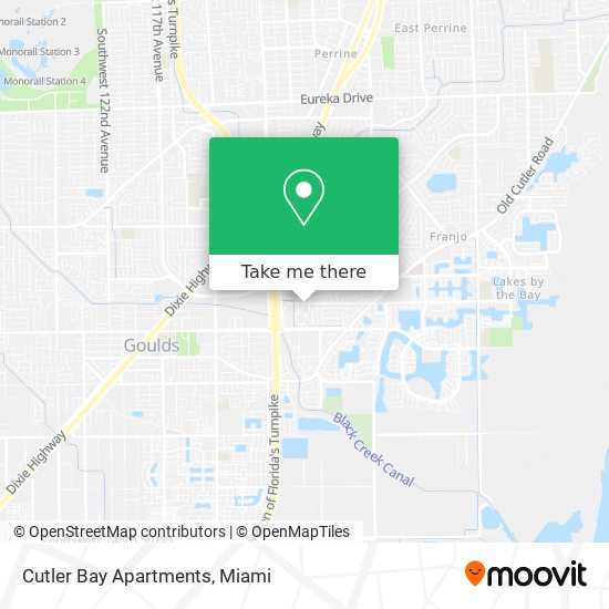 Mapa de Cutler Bay Apartments