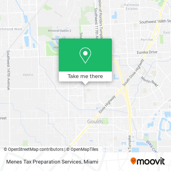 Menes Tax Preparation Services map