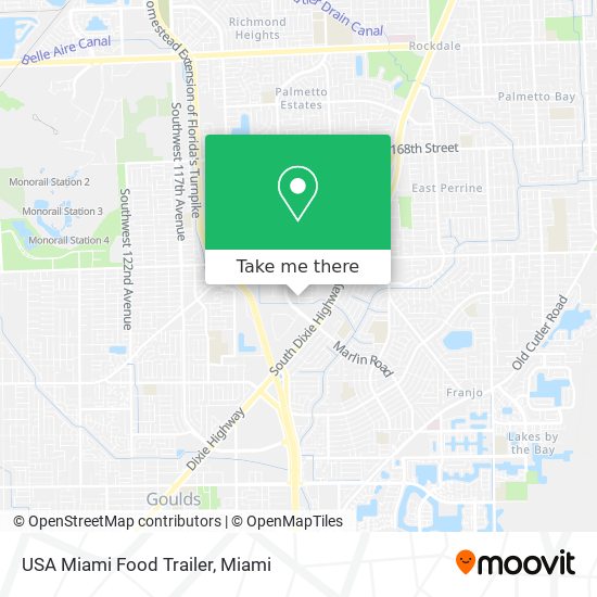 Mapa de USA Miami Food Trailer