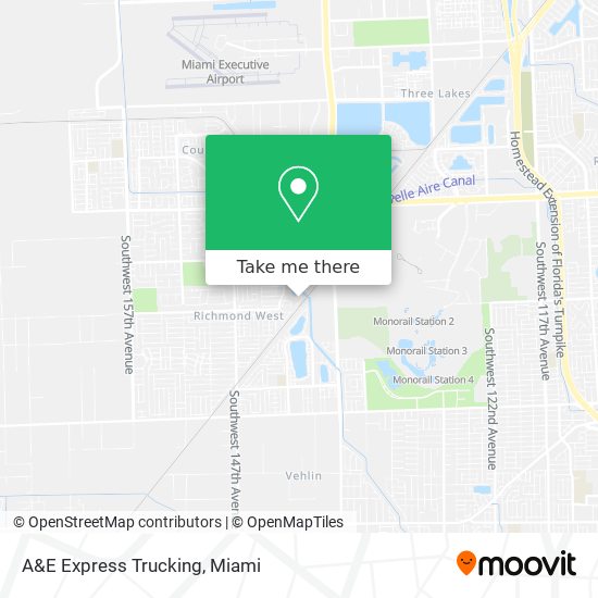 Mapa de A&E Express Trucking