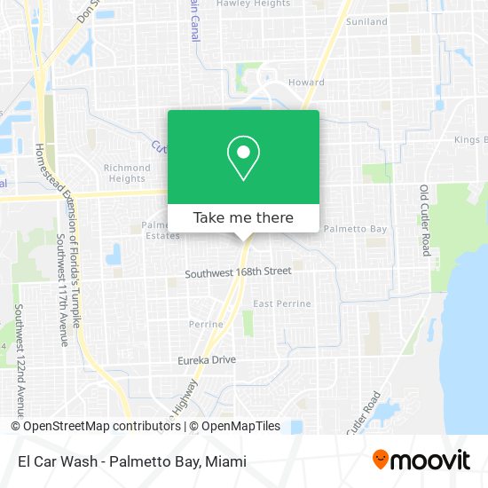 El Car Wash - Palmetto Bay map