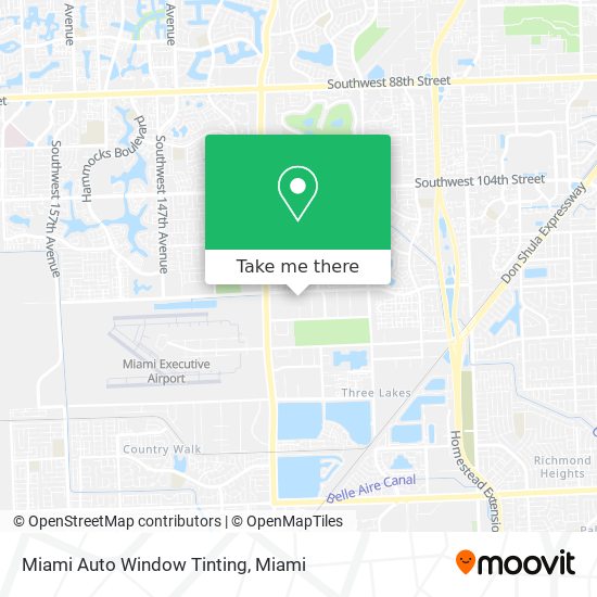 Mapa de Miami Auto Window Tinting