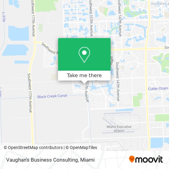 Vaughan's Business Consulting map