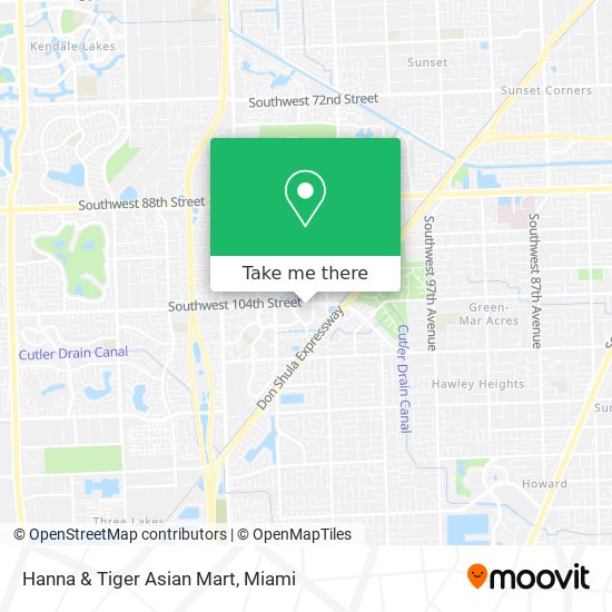Mapa de Hanna & Tiger Asian Mart