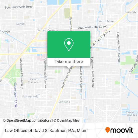 Mapa de Law Offices of David S. Kaufman, P.A.