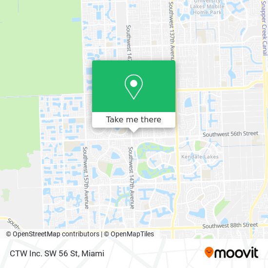 Mapa de CTW Inc. SW 56 St