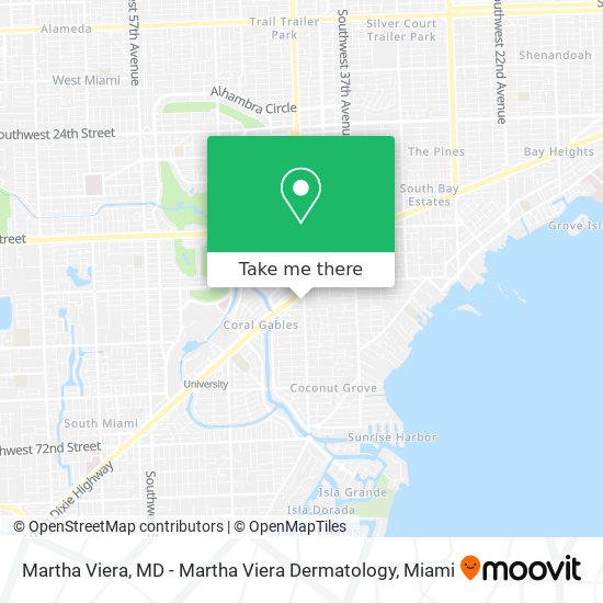 Mapa de Martha Viera, MD - Martha Viera Dermatology