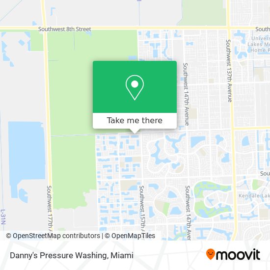 Danny's Pressure Washing map