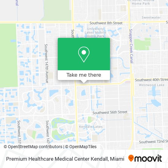 Premium Healthcare Medical Center Kendall map