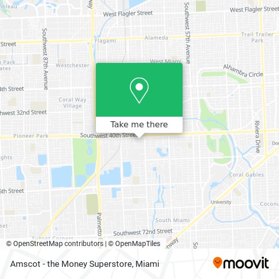 Amscot - the Money Superstore map